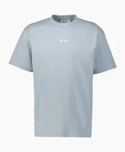 T-Shirts^Olaf Hussein T-Shirt Korte Mouw Block Licht Blauw