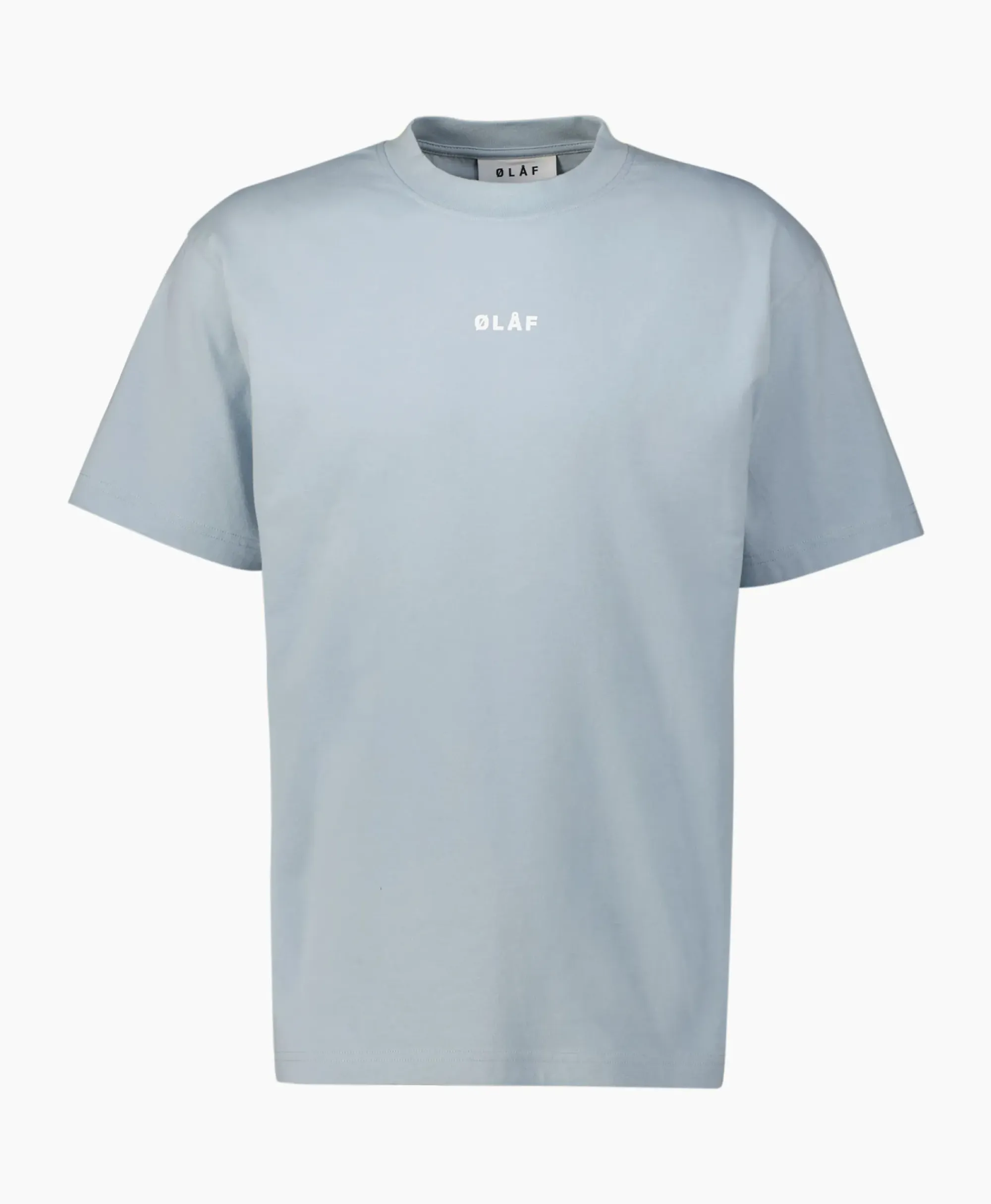T-Shirts^Olaf Hussein T-Shirt Korte Mouw Block Licht Blauw