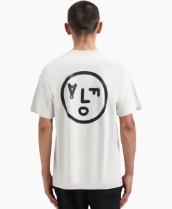 T-Shirts^Olaf Hussein T-Shirt Korte Mouw Face Wit