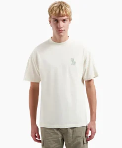 T-Shirts^Olaf Hussein T-Shirt Korte Mouw Layered Logo Off White