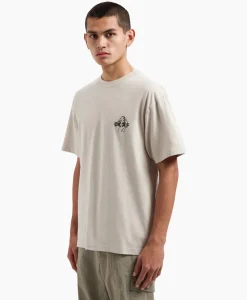 T-Shirts^Olaf Hussein T-Shirt Korte Mouw Diver Cement