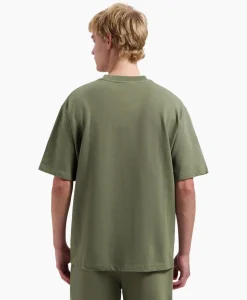 T-Shirts^Olaf Hussein T-Shirt Korte Mouw Embroidery Groen
