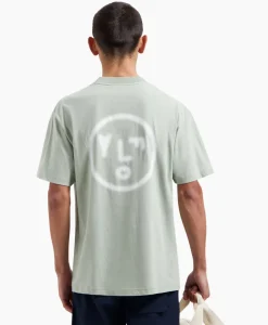 T-Shirts^Olaf Hussein T-Shirt Korte Mouw Pixelated Face Groen