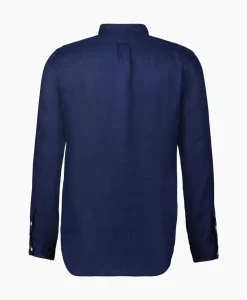 Overhemden^Ralph Lauren Overhemd Pd Linen Donker Blauw