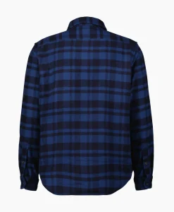 Jassen^Ralph Lauren Overshirt Wool Blend Check Donker Blauw