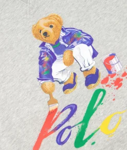 Truien^Ralph Lauren Sweater Paint Bear Grijs