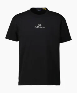 T-Shirts^Ralph Lauren T-Shirt Korte Mouw Jersey Mid Logo Zwart