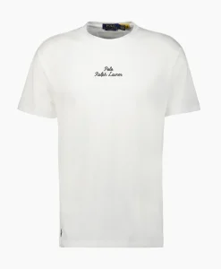 T-Shirts^Ralph Lauren T-Shirt Korte Mouw Jersey Mid Logo Wit