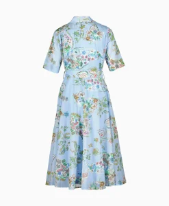 Jurken^Riani Jurk 346690-4129 Blauw Dessin