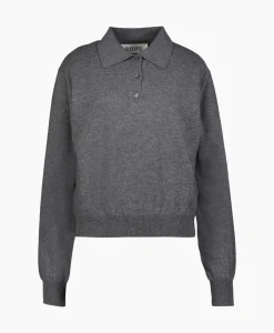 Truien^Róhe Rohe Pullover Wool Cashmere Polo Grijs