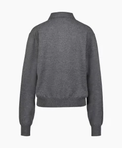 Truien^Róhe Rohe Pullover Wool Cashmere Polo Grijs