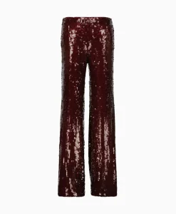 Broeken^Rotate Pantalon Sequins Low Waist Bordeaux