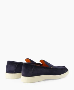 Instappers^Santoni Loafer Botanist-A-Gex Blauw