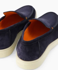 Instappers^Santoni Loafer Botanist-A-Gex Blauw