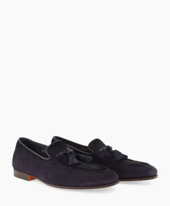 Instappers^Santoni Loafer Doodling-Rvr Donker Blauw