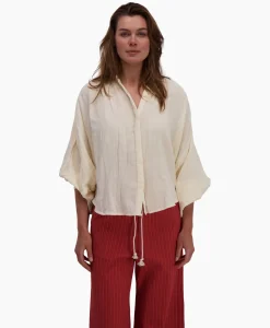 Blouses^Sea Me Happy Blouse Balloon Resort Beige