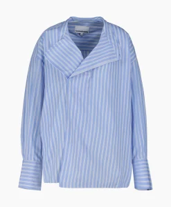 Blouses^Sea Me Happy Blouse Penelope Poplin Licht Blauw