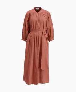 Jurken^Sea Me Happy Maxi Jurk Balloon Long Double Layered Bruin