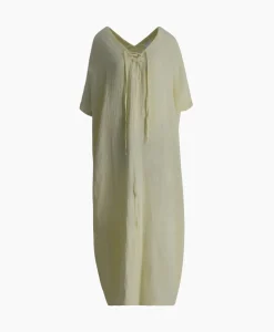 Jurken^Sea Me Happy Maxi Jurk Monoi Bamboo Licht Geel