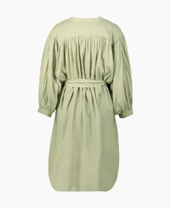 Jurken^Sea Me Happy Mini Jurk Balloon Short Double Layered Licht Groen