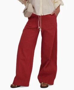 Broeken^Sea Me Happy Pantalon Riley Woven Donker Rood