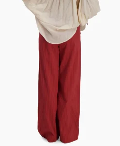 Broeken^Sea Me Happy Pantalon Riley Woven Donker Rood