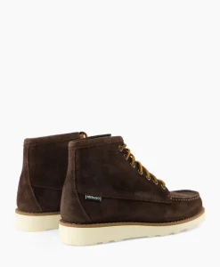 Laarzen^Sebago Veterboot Tala High Oiled Suede Donker Bruin