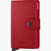 Portemonnees^Secrid Portemonnee Miniwallet Crisple Rood