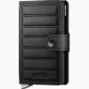Portemonnees^Secrid Portemonnee Premium Miniwallet Emboss Lines Black Zwart