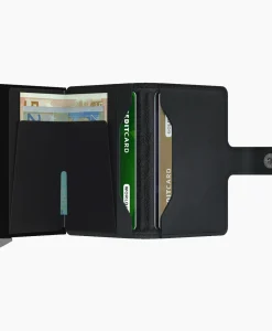 Portemonnees^Secrid Portemonnee Premium Miniwallet Emboss Lines Black Zwart