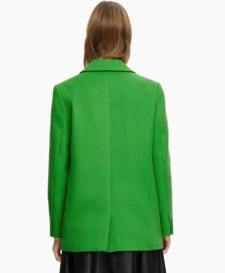 Blazers^Selected Femme Blazer Sasja Wool B Groen