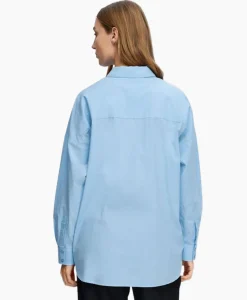 Blouses^Selected Femme Blouse Dina-Sanni Ls Shirt Noos Blauw