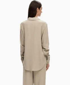 Blouses^Selected Femme Blouse Viva Ls Shirt Noos Licht Grijs