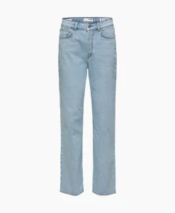 Broeken^Selected Femme Jeans Alice-N Hw Wide Lon Sky Blue Jea Licht Blauw