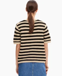 Truien^Selected Femme Pullover Dora Ss Knit O-Neck Goud