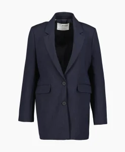 Blazers^Selected Femme Jasje Rita Ls Relaxed Blazer D Sapdonker Blauw
