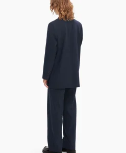 Blazers^Selected Femme Jasje Rita Ls Relaxed Blazer D Sapdonker Blauw