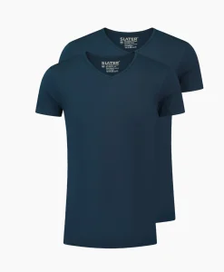 T-Shirts^Slater T-Shirt 6610 Donker Blauw
