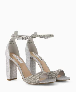 Sandalen^Steve Madden Sandaal Met Hak Capsule-R Zilver