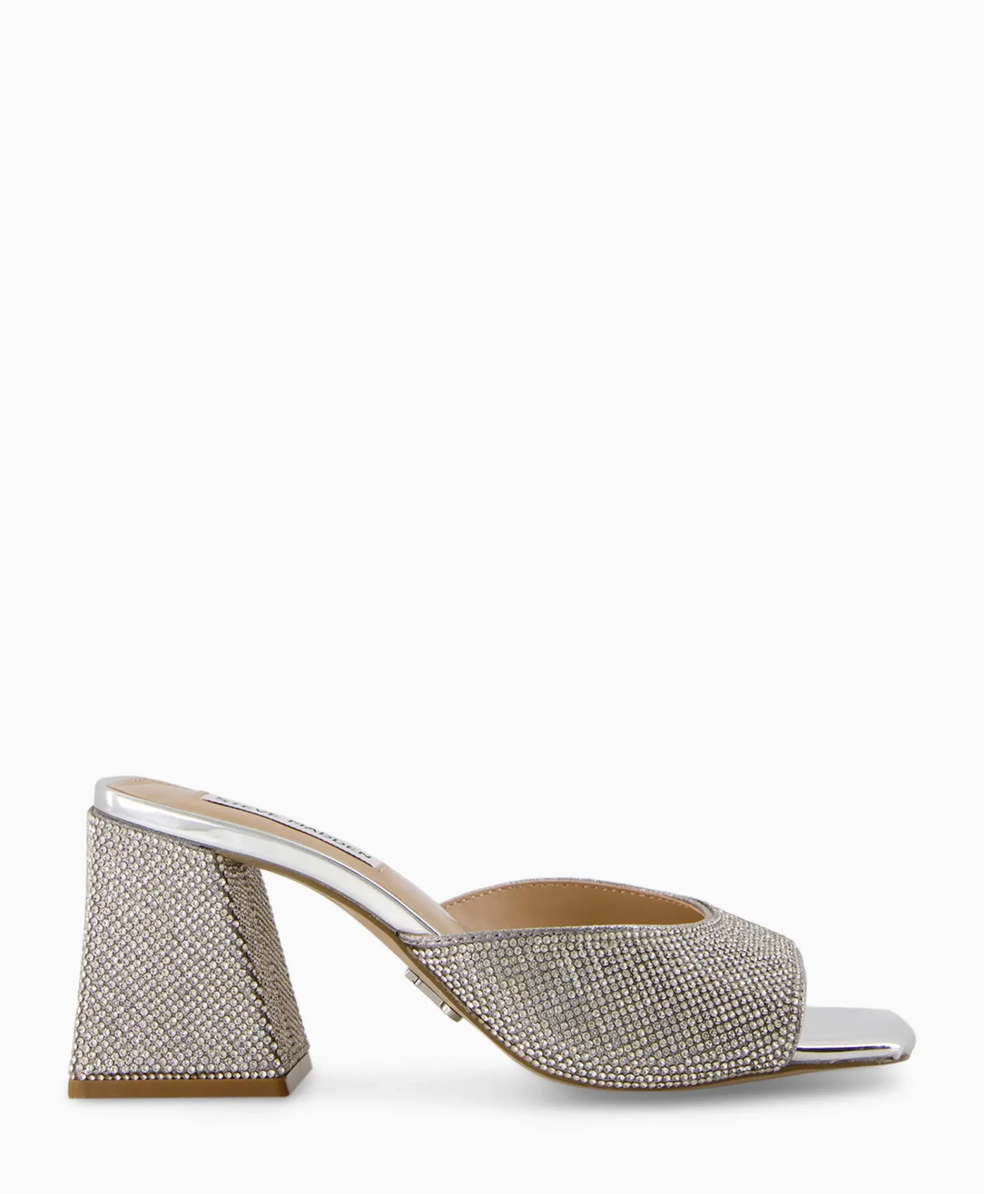 Sandalen^Steve Madden Sandaal Met Hak Glowing-R Zilver