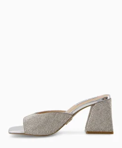 Sandalen^Steve Madden Sandaal Met Hak Glowing-R Zilver
