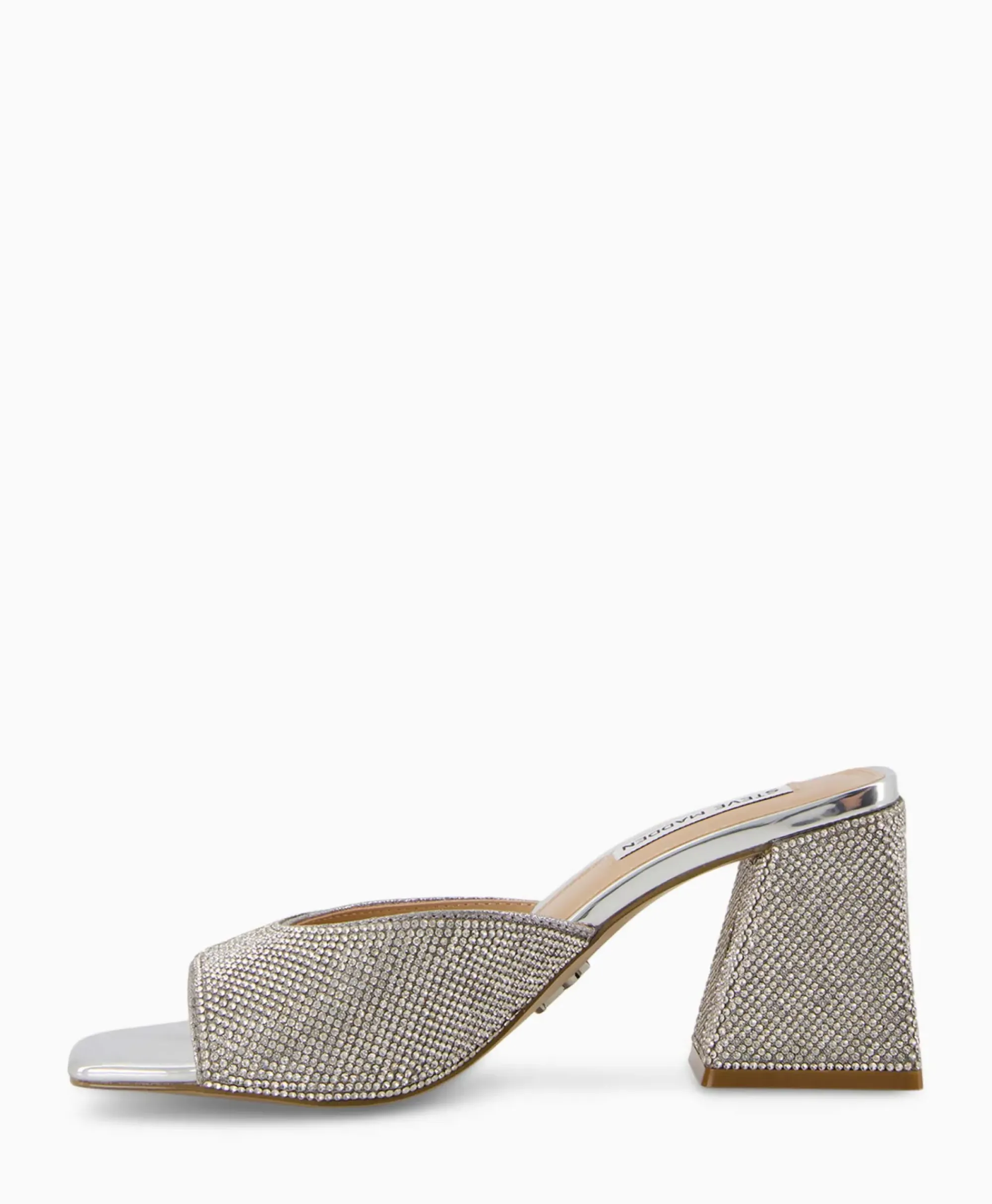 Sandalen^Steve Madden Sandaal Met Hak Glowing-R Zilver