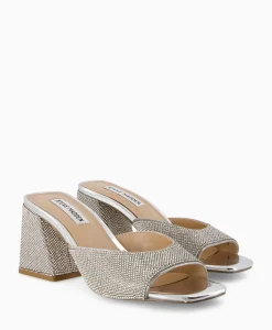 Sandalen^Steve Madden Sandaal Met Hak Glowing-R Zilver