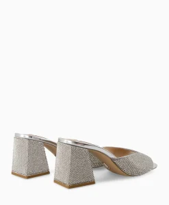 Sandalen^Steve Madden Sandaal Met Hak Glowing-R Zilver