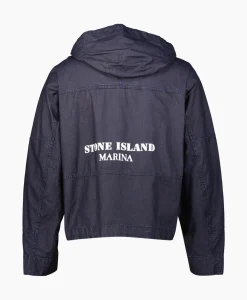 Jassen^Stone Island Jack 418X1 Donker Blauw