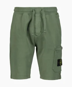 Broeken^Stone Island Korte Broek 64651 Donker Groen