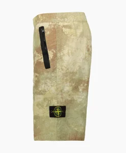 Broeken^Stone Island Korte Broek L20E1 Groen