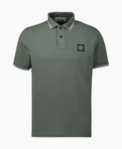 Polo's^Stone Island Polo 2Sc18 Bruin