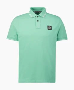 Polo's^Stone Island Polo 2Sc18 Licht Groen