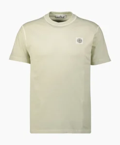 T-Shirts^Stone Island T-Shirt 23757 Licht Groen